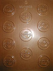 Claddaugh Medallion Plastic Mold - 